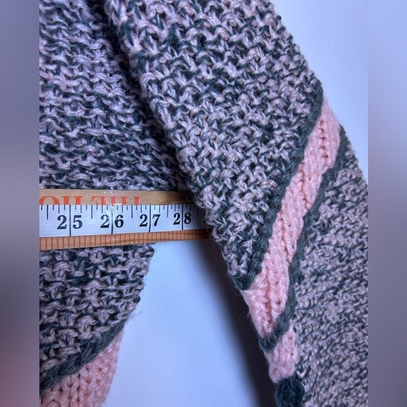 Index VTG 3D Pullover Sweater M Cable Chunky Knit Pink Multicolor OversizeBarbie - Picture 11 of 12